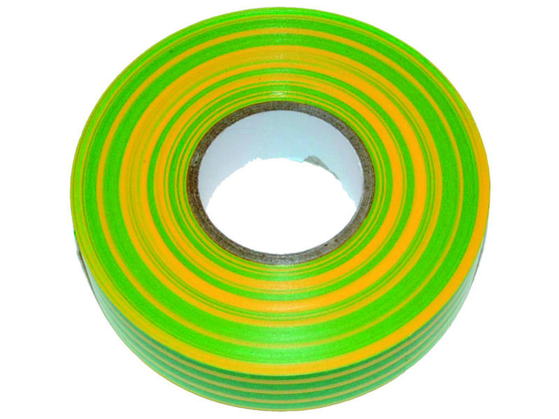 19mm x 33m BS3924 PVC Tape EARTH