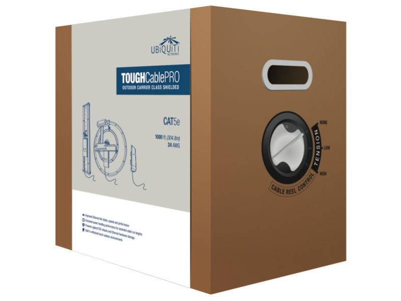 305m UBIQUITI CAT5e PE Black EXTERNAL(Box)