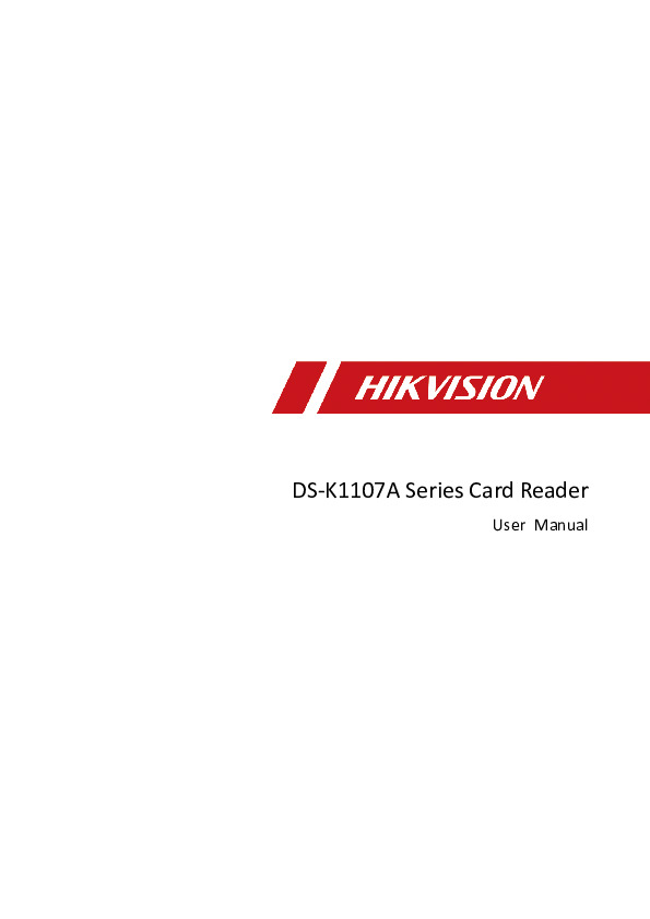 HIKVISION Card reader with keypad