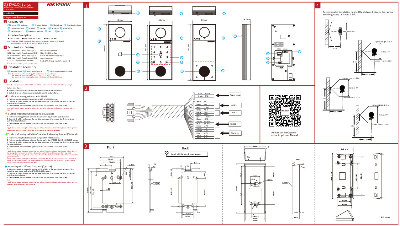 HIKVISION 4MP Villa Door Station