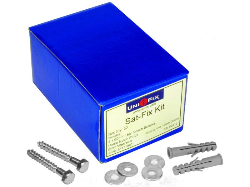 (50) UNIFIX 10mm x 60mm LONGER SAT FIXING
