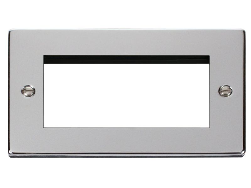 CLICK DECO Outlet Polished Chrome 4 Module
