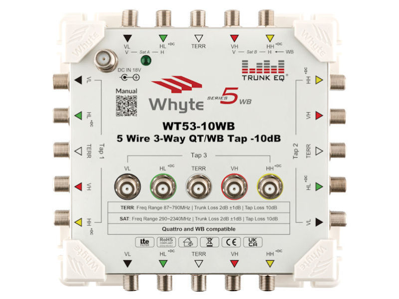 WHYTE Series 5 Wideband 3 Way 10dB Tap WB